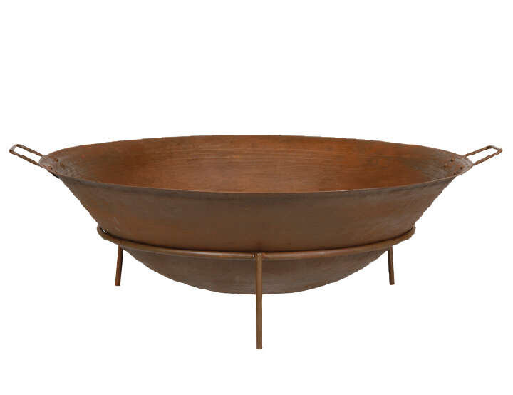 siena HOME Feuerschale Rusty, Gusseisen rostbraun, mit Griffen Ø 80cm